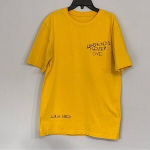 VLONE X Juice WRLD Men’s T-Shirt INFERNO Legends Never Die 999 Flaming Skull M